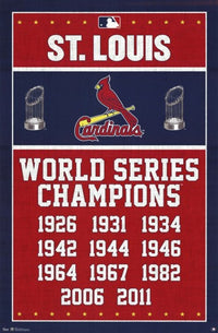 St. Louis Cardinals 2013 Champions Poster Print, vibrant colors and design.