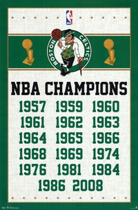Boston Celtics 2013 Champions Poster Print showcasing vibrant team spirit.