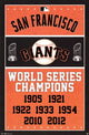 San Francisco Giants 2013 Champions Poster Print, 22 x 34 inches.