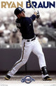 Milwaukee Brewers Ryan Braun Poster Print - 22x34