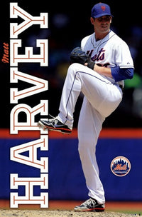 New York Mets M Harvey 13 Poster Print on premium paper.