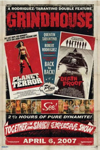 Grindhouse Dual Death Proof/Planet Terror Black Poster Print 24x36