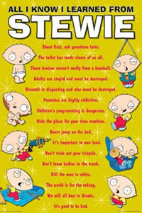 Family Guy Stewie Know It All Poster Print - 24x36