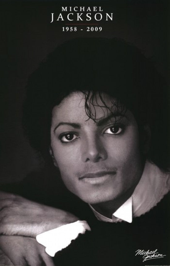 Michael Jackson Black & White Tribute Rolled Poster Print