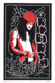 Black Light Lil Wayne Rebirth Poster Print showcasing vibrant hip hop art.