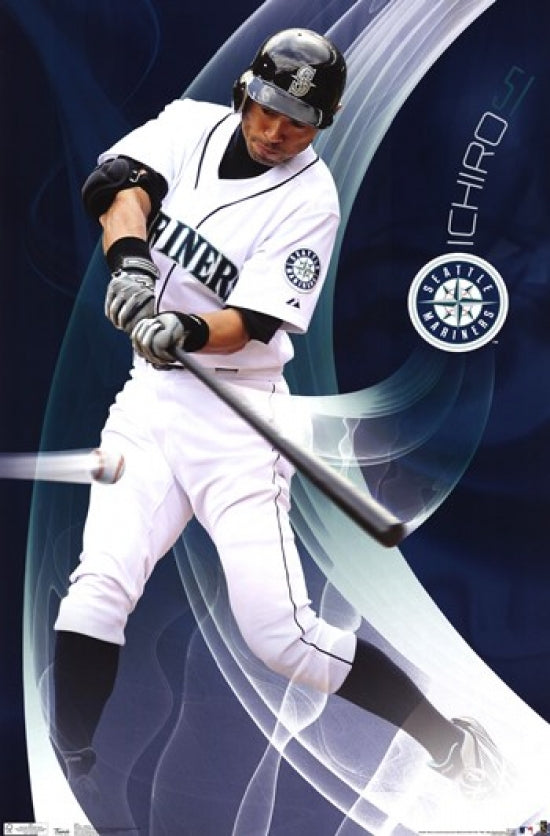 Mariners I Suzuki Poster Print 24x36 showcasing baseball spirit.