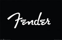Fender Logo Poster Print - 34x22 Rolled Art Print