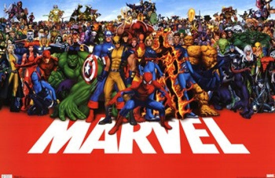 Marvel Heroes Poster Print - 36x24 Rolled Art