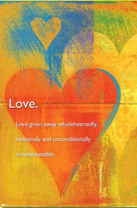 Inspiration Love Quote Rolled Poster Print - 24x36