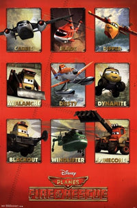 Planes 2 - Grid Rolled Poster Print (22x34)