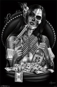 Bandida Lowrider Arte Poster Print - 24x36 Rolled Poster