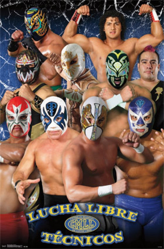 Lucha Libre - Tecnicos Rolled Poster Print 22x34