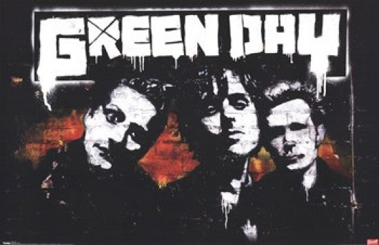 Green Day Brick Poster Print - 36x24 Rolled Art Print