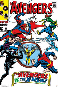 Marvel Avengers vs. X-Men Comic Book Cover Poster Print 24x36