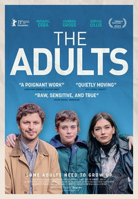 The Adults Movie Poster Print showcasing vibrant artwork.