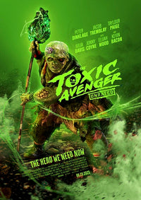 The Toxic Avenger Movie Poster Print showcasing vibrant artwork.