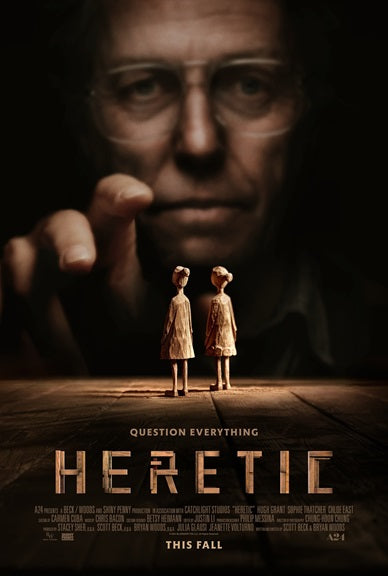 Heretic Movie Poster Print showcasing cinematic art.