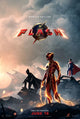 The Flash Movie Poster Print featuring vibrant superhero artwork.