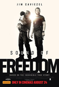 Sound of Freedom Movie Poster Print showcasing a powerful cinematic theme.