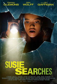 Susie Searches Movie Poster Print featuring vibrant artwork that captivates audiences.