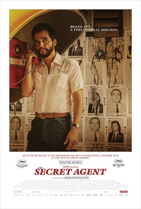 The Secret Agent Movie Poster Print showcasing espionage themes.