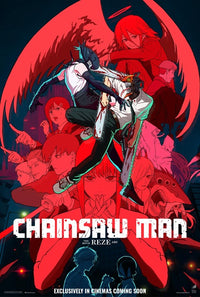 Chainsaw Man the Movie: Reze Arc Poster featuring vibrant artwork.