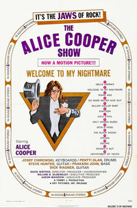Welcome to My Nightmare Movie Poster Print featuring eerie artwork.