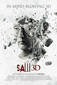 Saw 3D Movie Poster Print featuring horror film visuals