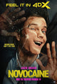 Novocaine Movie Poster Print featuring vibrant artwork.