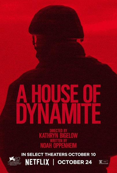 A House of Dynamite Movie Poster Print showcasing thrilling cinematic artwork.