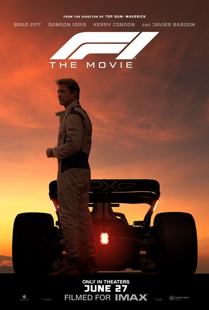 F1 The Movie Poster Print showcasing Formula One racing excitement.
