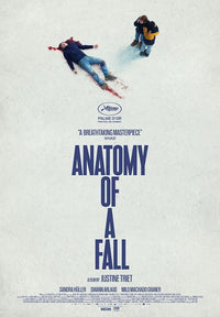 Anatomy of a Fall Movie Poster Print showcasing autumn colors and cinematic design.