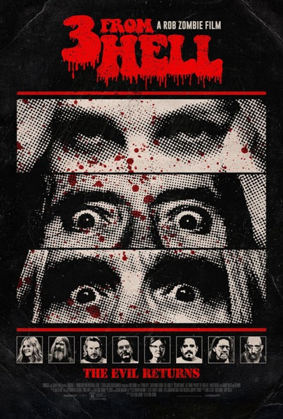 3 From Hell Movie Poster Print showcasing thrilling horror imagery.