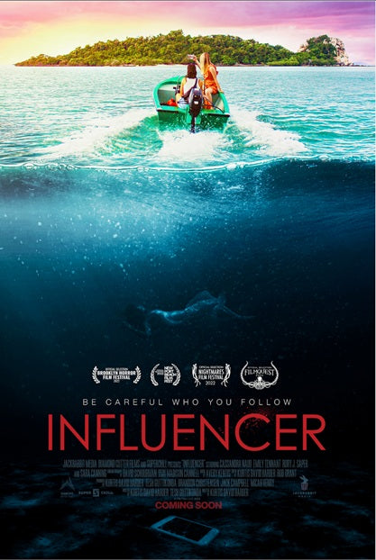 Influencer Movie Poster Print showcasing modern social media culture.