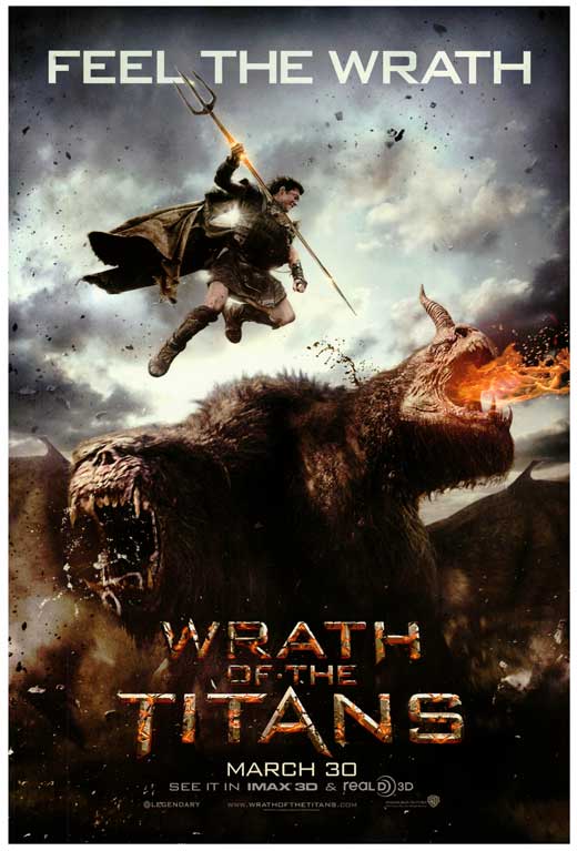 Wrath of the Titans Movie Poster Print showcasing epic fantasy artwork.