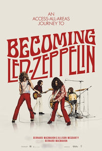 Becoming Led Zeppelin Movie Poster Print showcasing the iconic rock band.