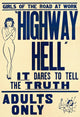 Hitchhike to Hell movie poster print featuring dark cinematic themes.