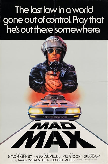 Mad Max Movie Poster Print showcasing dynamic artwork