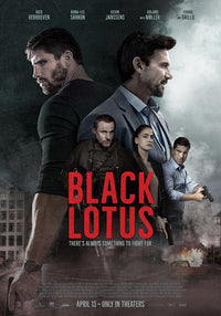 Black Lotus Movie Poster Print featuring vibrant colors and cinematic design.