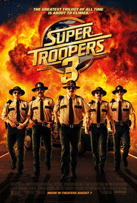 Super Troopers 3 Movie Poster Print - vibrant comedy artwork