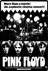 Pink Floyd Live at Pompeii Movie Poster Print featuring iconic concert imagery