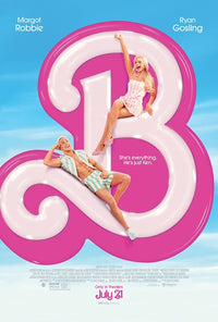 Barbie Movie Poster Print featuring colorful character art.