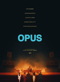 Opus Movie Poster Print showcasing vibrant cinematic artwork.