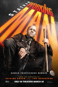 A Working Man Movie Poster Print showcasing cinematic art.