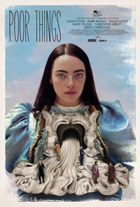 Poor Things movie poster print featuring captivating artwork.