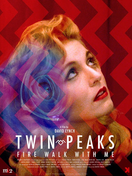 Twin Peaks Fire Walk with Me Movie Poster featuring iconic imagery.