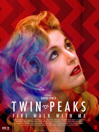 Twin Peaks Fire Walk with Me Movie Poster featuring iconic imagery.