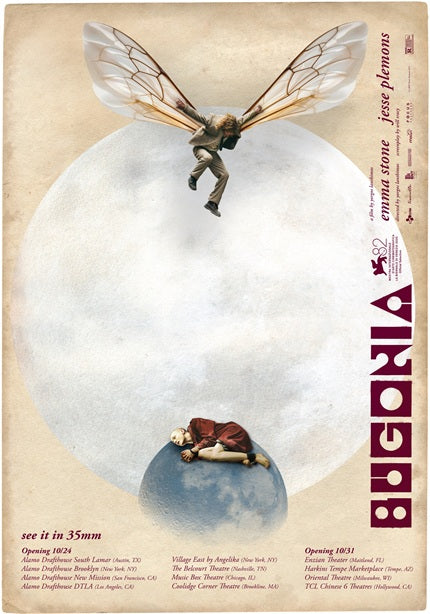 Bugonia Movie Poster Print showcasing captivating cinematic artwork.