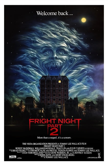 Fright Night Part II Movie Poster Print showcasing horror theme.