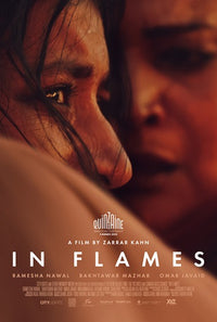 In Flames movie poster print, 11 x 17 inches, vibrant film art.
